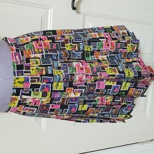 Vintage Silk Knife pleat skirt